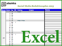 Redaktionsplan-Vorlage Excel