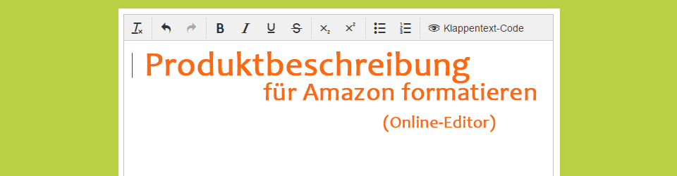 Amazon Produktbeschreibung html